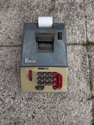 Calculadora Impresora Vintage Precisa Suiza