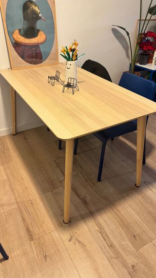 Mesa LISABO fresno 140x78 cm