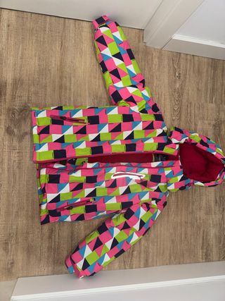 Conjunto esquí niña chaqueta y pantalón talla 10