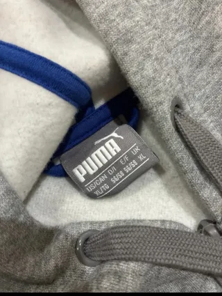 Chaqueta Puma Gris con Logo Multicolor