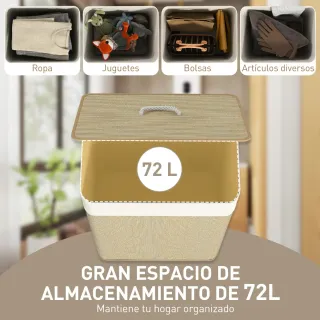 Cesta ropa de almacenaje 72L