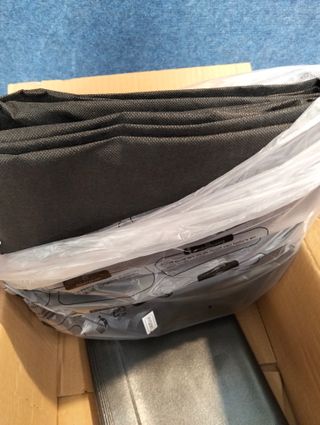 SONGMICS Armario, 5 Barras de Ropa, Estantes, 4 Bolsillos Laterales, Almacenamiento, de Tela, Perchero