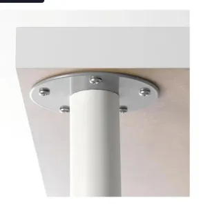 4 Patas para Mesa Metal Gris