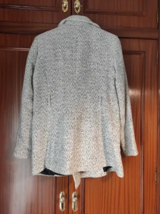 Abrigo de paño jaspeado