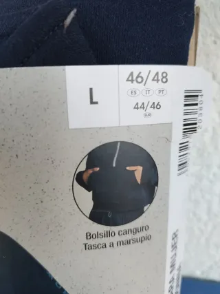 Sudadera deportiva mujer negra Talla L