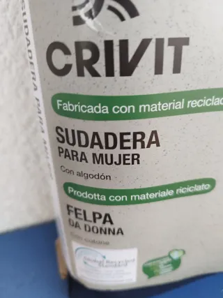 Sudadera deportiva mujer negra Talla L