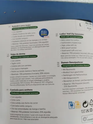 Sudadera deportiva mujer negra Talla L