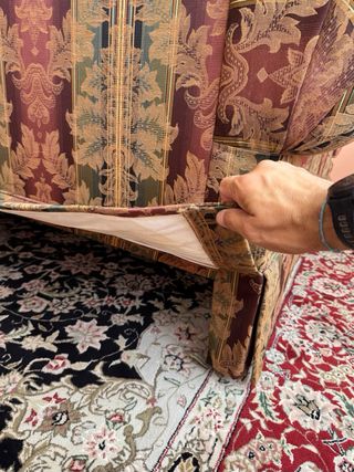 Sofá de 3 plazas estilo clásico