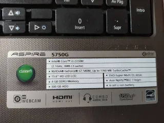 Portátil Acer Aspire 5750G Intel Core i3