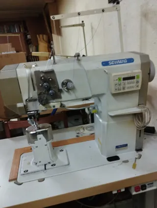 Máquina de coser alta 2 agujas