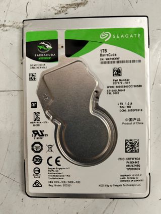 Disco Seagate Barracuda 1TB 2,5″ 5400 rpm