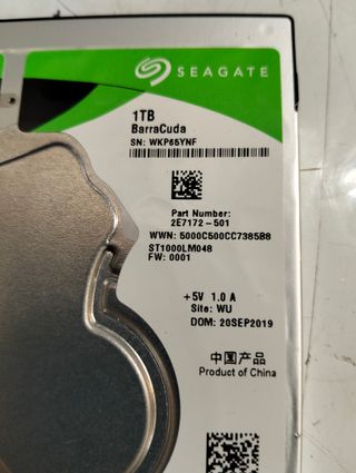 Disco Seagate Barracuda 1TB 2,5″ 5400 rpm