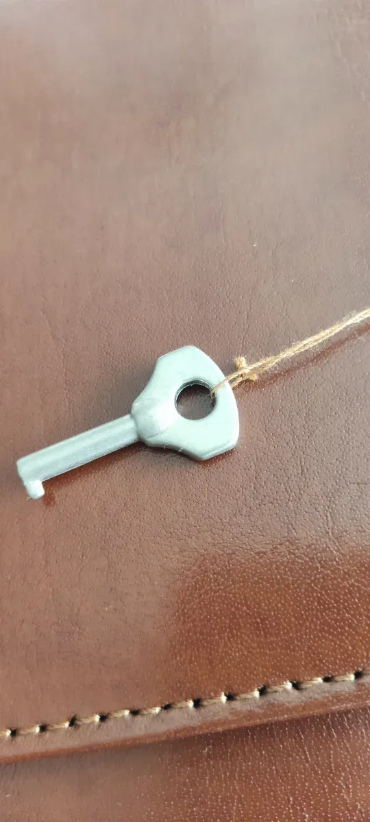 Maletín de cuero Abadías auténtico