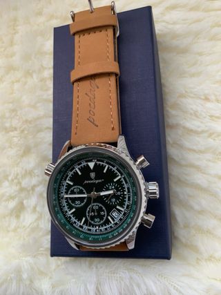 Reloj POEDAGAR Cronógrafo Verde y Marrón
