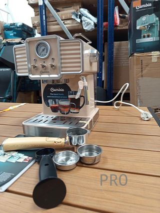 Cafetera express Cecotec Power Espresso beige