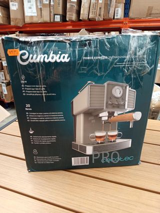 Cafetera express Cecotec Power Espresso beige