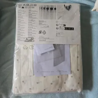 Cortinas Ikea blancas con alzapaños