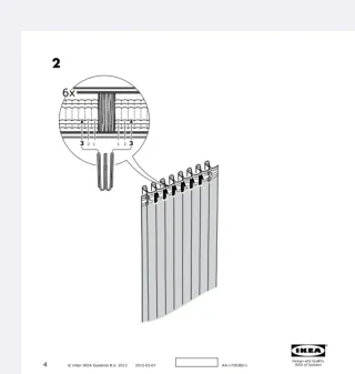 Cortinas Ikea blancas con alzapaños