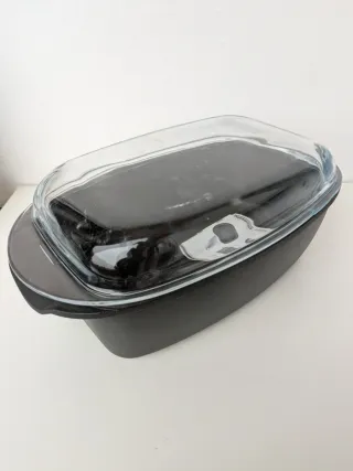 Pentola, pirofila, tegame, con coperchio, Thomas