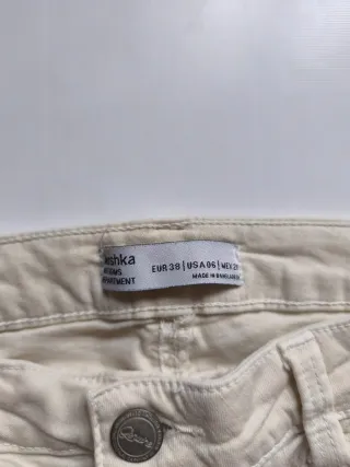 Pantalón largo beige