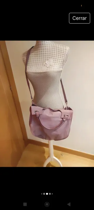Bolso piel lila