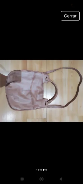 Bolso piel lila