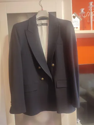 Blazer Zara Azul Talla XL