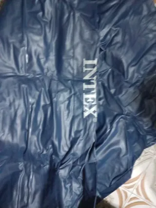 Cama inflable azul, 1,90 x 1,50