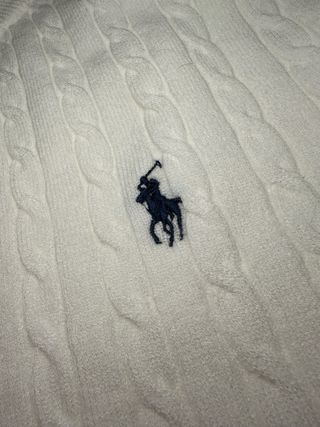 Jersey Polo Ralph Lauren Blanco Trenzado