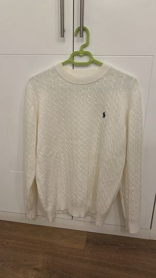 Jersey Polo Ralph Lauren Blanco Trenzado