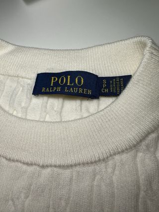 Jersey Polo Ralph Lauren Blanco Trenzado