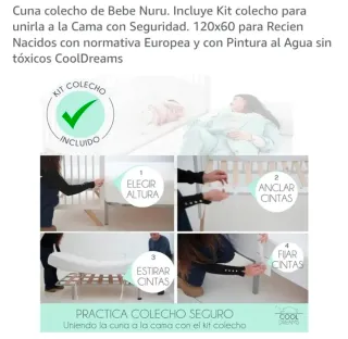 Cuna colecho Nuru blanca