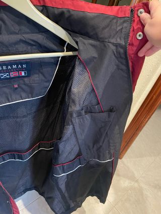 Chubasquero cortaviento SEAMAN COLLECTION negro