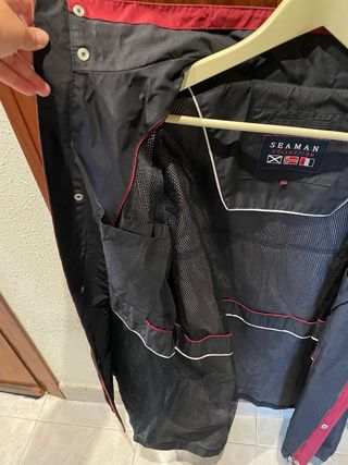 Chubasquero cortaviento SEAMAN COLLECTION negro