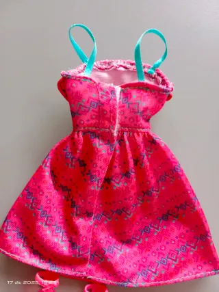 Vestido Barbie con bolso y zapatos