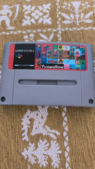 Cartuccia SNES 143 Giochi in 1