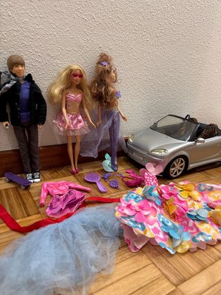 Lote Juguetes Barbie, Justin Bieber, Sirenita
