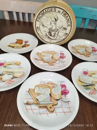 Estuche 6 Platos Queso Franceses