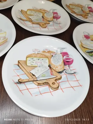 Estuche 6 Platos Queso Franceses