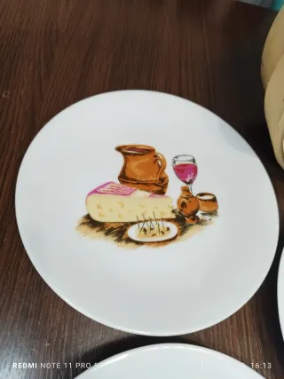 Estuche 6 Platos Queso Franceses