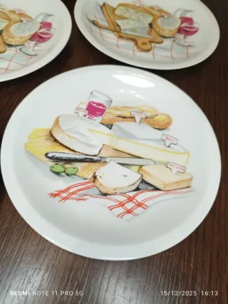 Estuche 6 Platos Queso Franceses