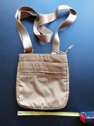 Bolso bandolera Samsonite beige