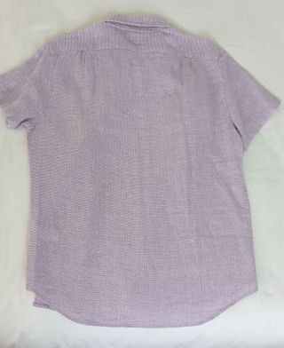 Camisa J.Crew hombre talla M manga corta lila