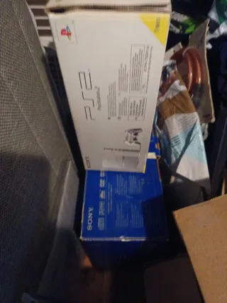 Consola PlayStation 2 Plateada y azul