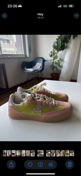 Zapatillas Scalpers Verde y Rosa