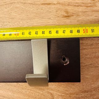 Perchero de pared madera y metal