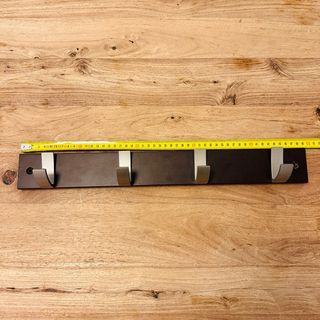 Perchero de pared madera y metal