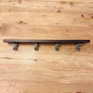 Perchero de pared madera y metal