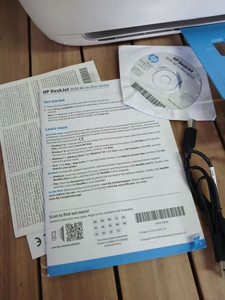 Impresora HP DeskJet 3639 Blanca y Azul