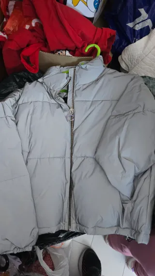 Chaqueta fluorescente gris